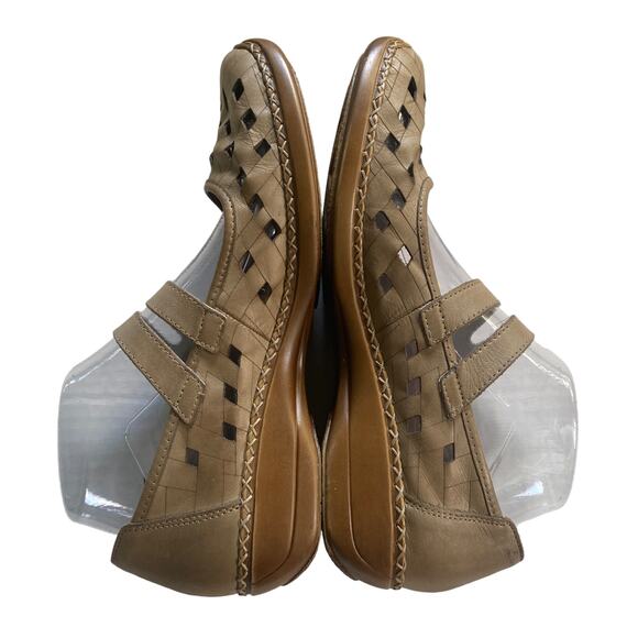 RIEKER Size 40 Mary Janes Leather Cut Out Upper Comfort Shoes Tan Boho Doris - Picture 4 of 10